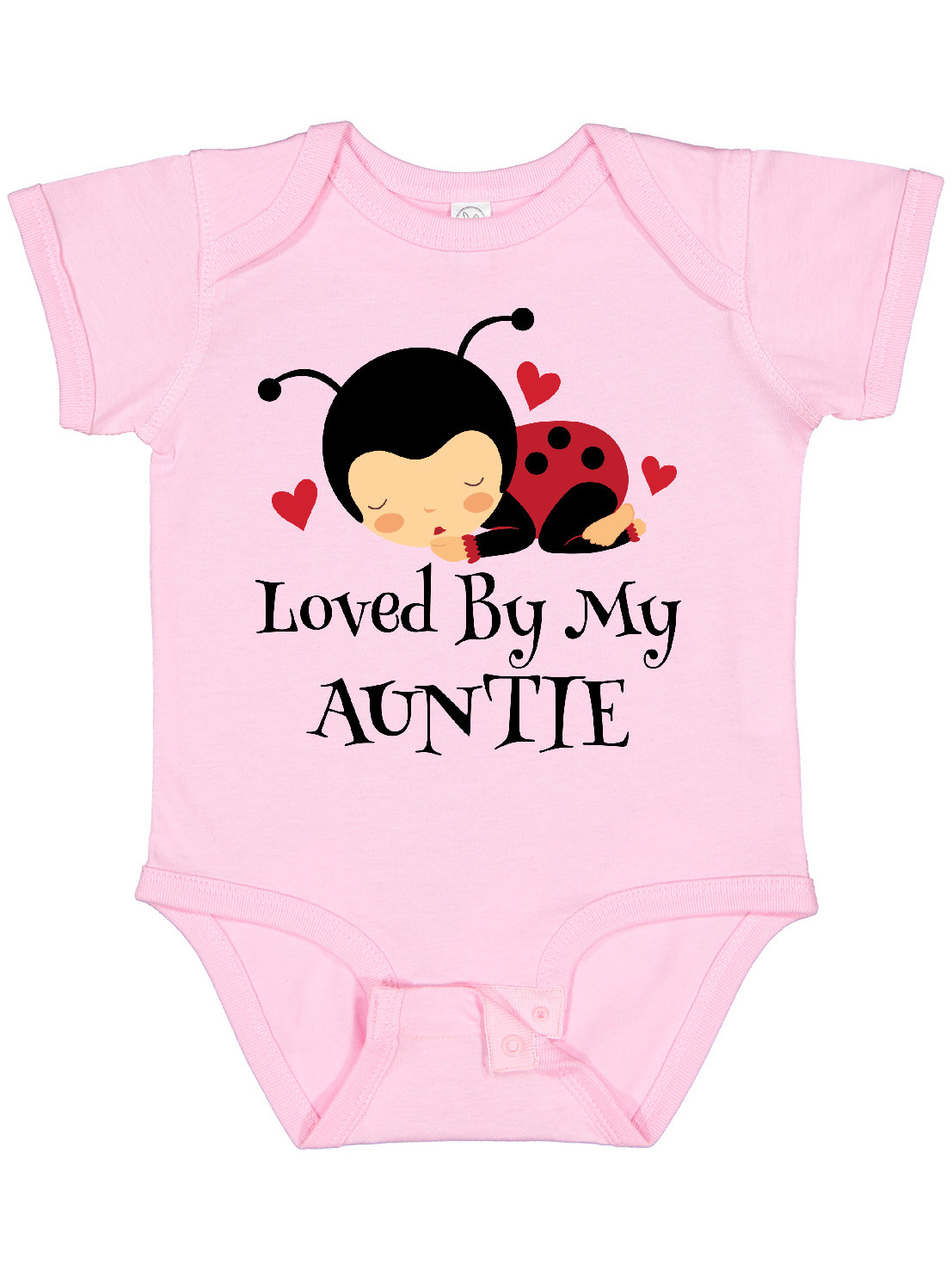 Inktastic Loved by My Auntie Ladybug Boys or Girls Baby Bodysuit